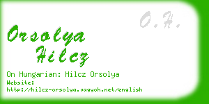 orsolya hilcz business card